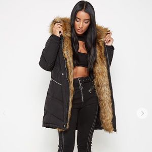 TRIOMPHE FUR LINED COAT/ JACKET/ OUTERWEAR